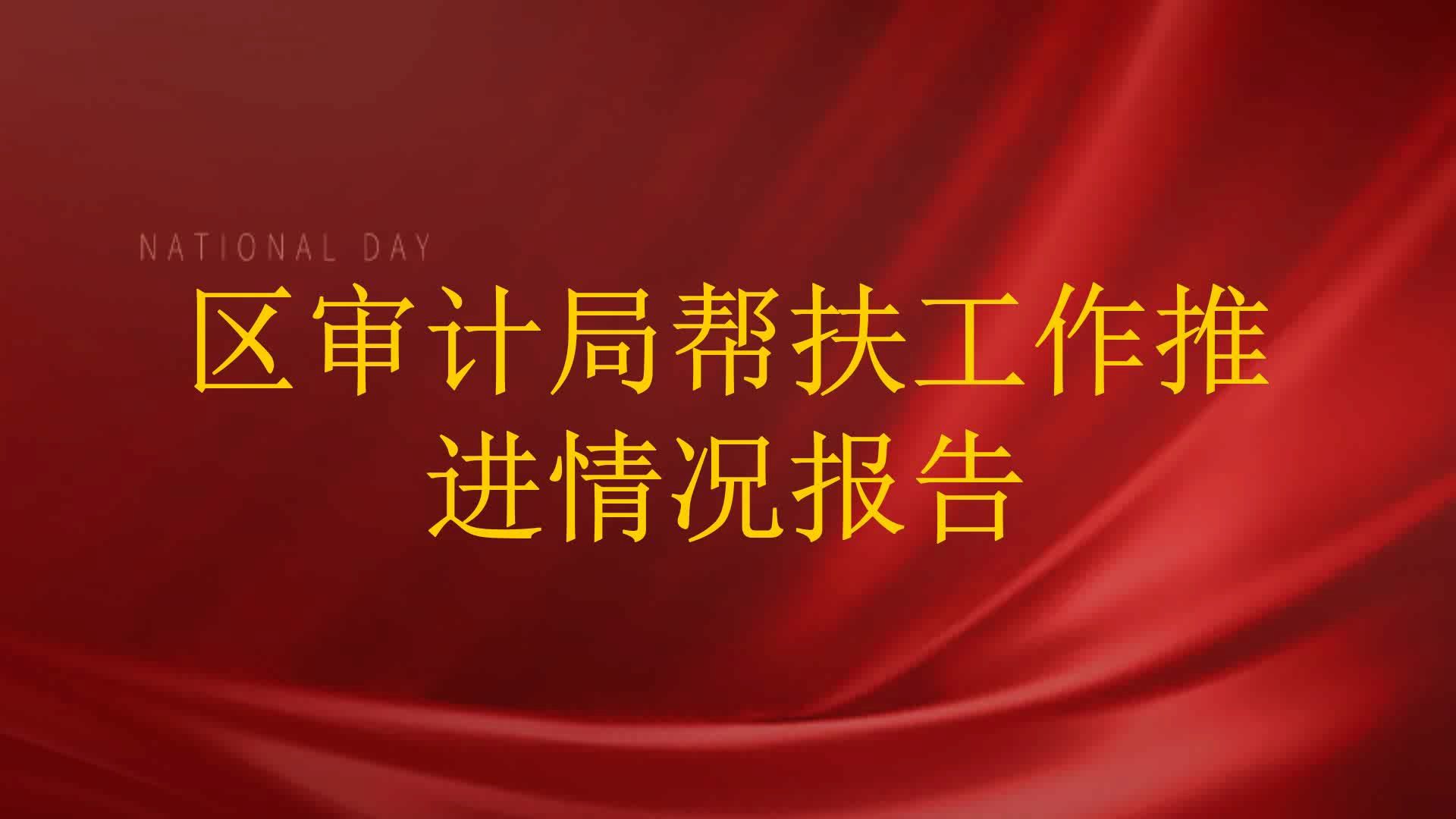 区审计局帮扶工作推进情况报告哔哩哔哩bilibili