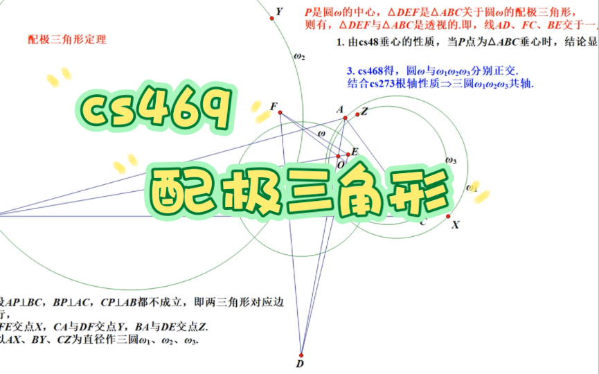 cs469,配极三角形定理哔哩哔哩bilibili