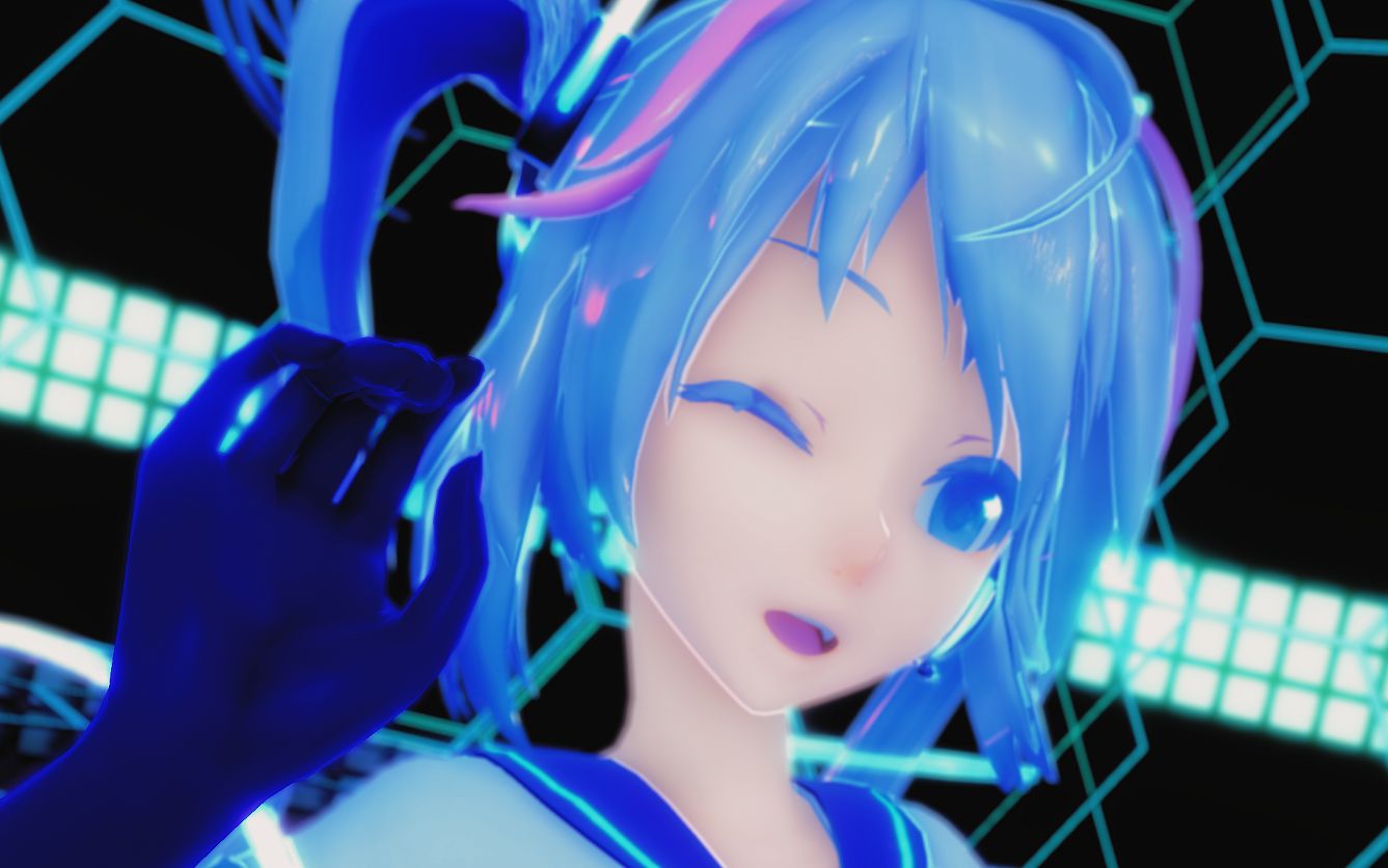 【4k/mmd】小虎牙会咬人的初音喵/未来蓝图/dududu/_哔哩哔哩_bili