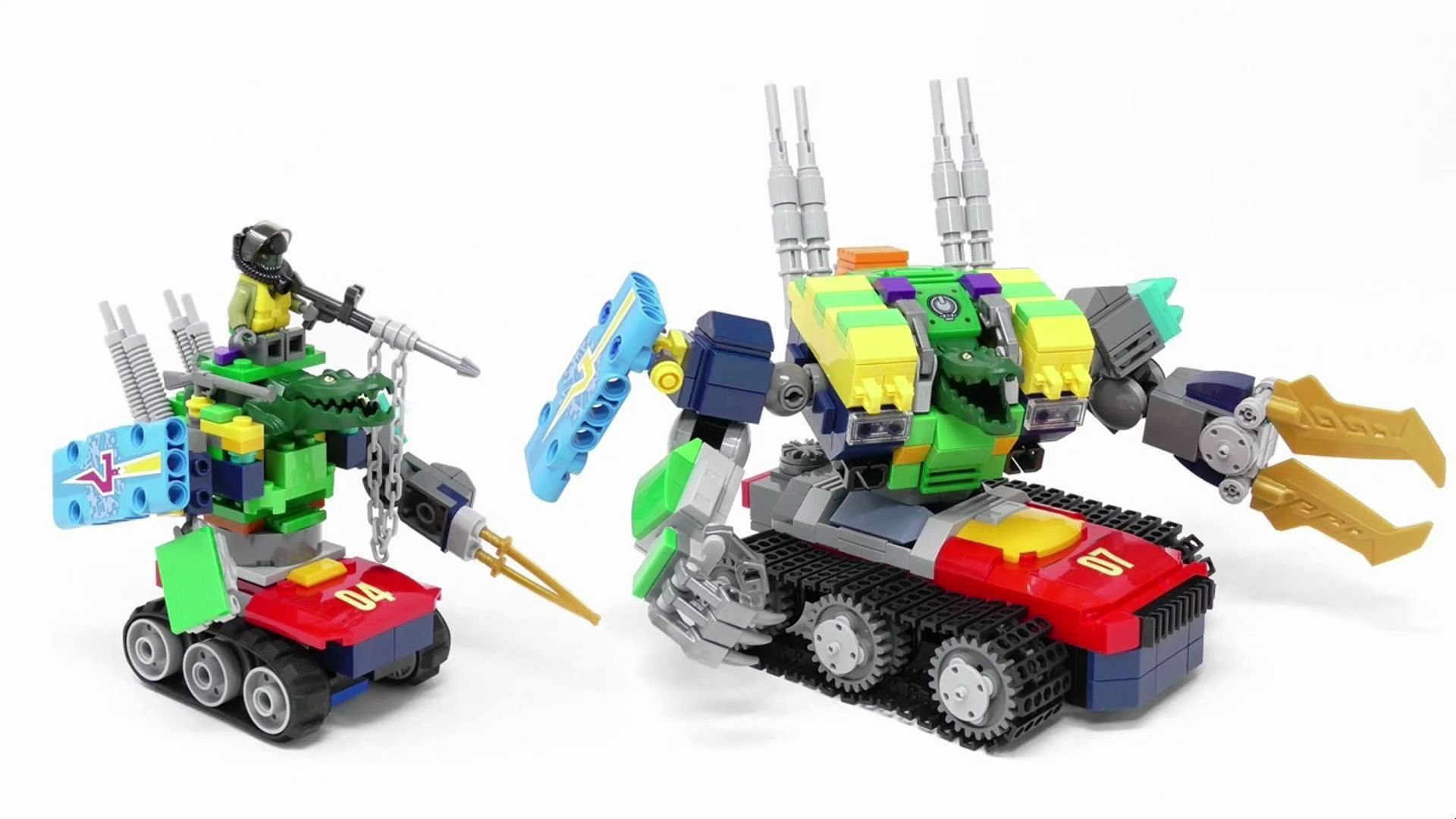 升级乐高鳄鱼机器人战士