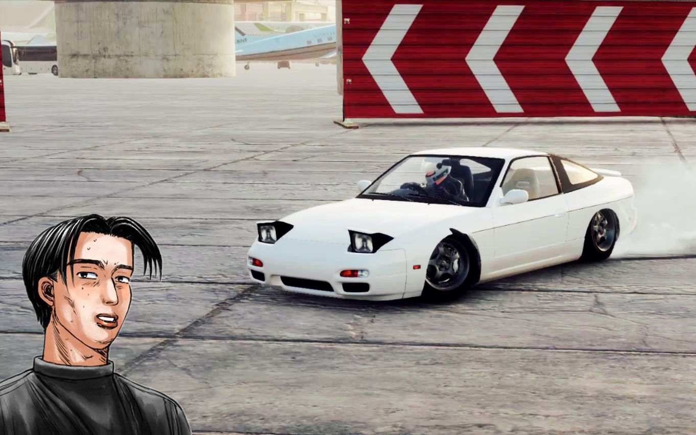 【头文字d】被人遗忘的健二前辈 日产 180sx 漂移 | carx (手柄玩家)
