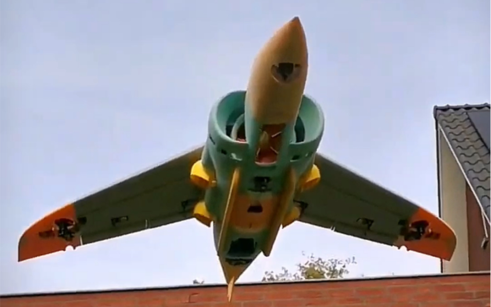 3d打印的鹞式垂直起降战斗机#飞机#模型#航模