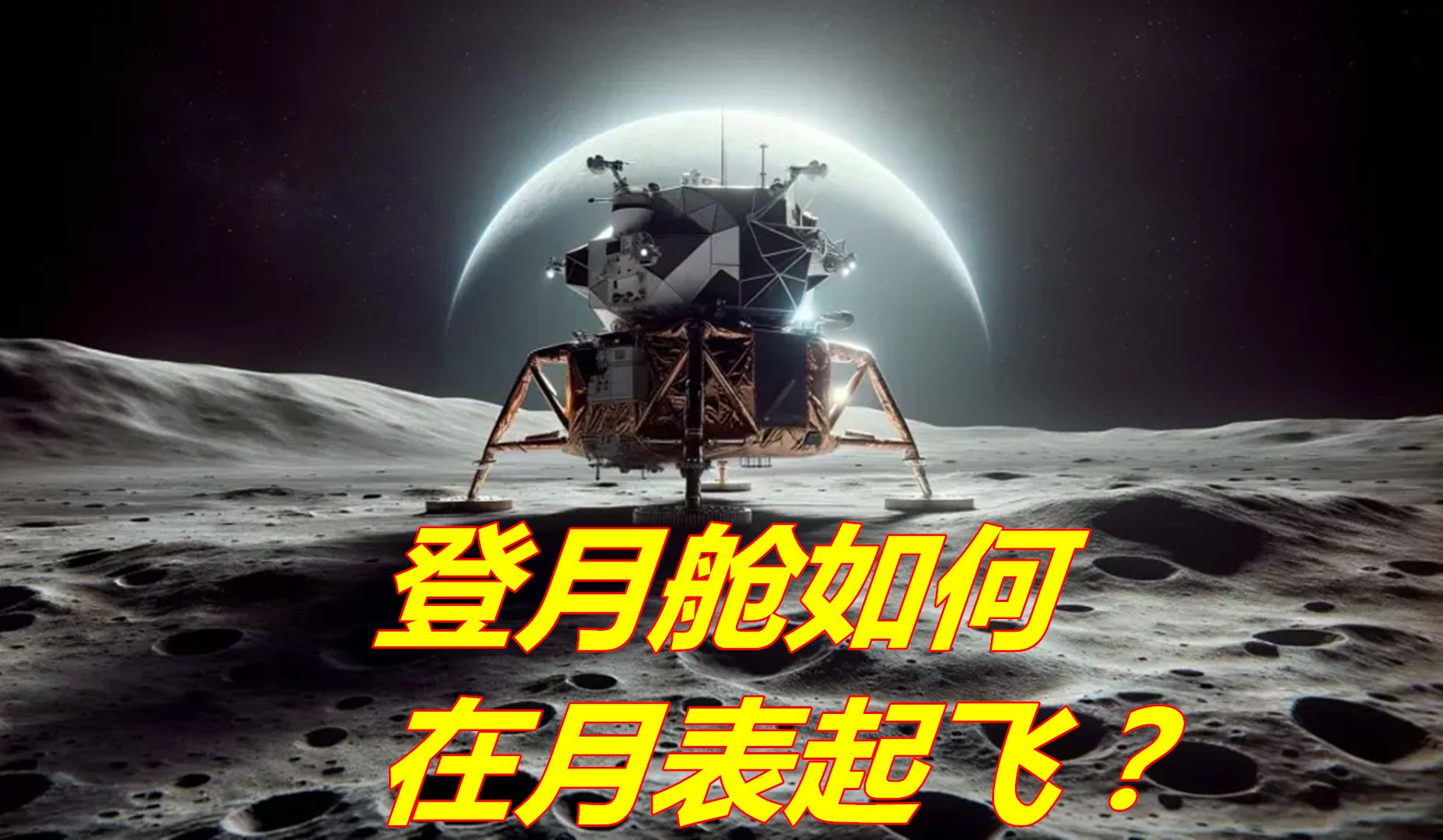 登月舱如何在月表起飞?月球上有6个登月舱,还有1个绕太阳飞了55年哔哩哔哩bilibili