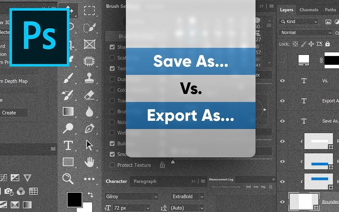 【中文翻译】Photoshop 中＂另存为＂和＂导出为＂的区别哔哩哔哩bilibili