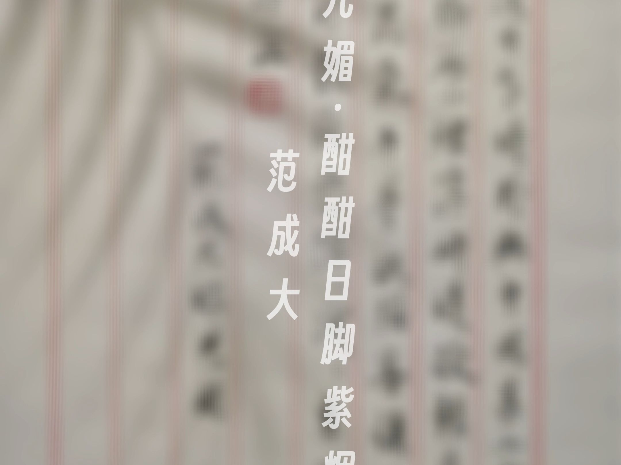 范成大《眼儿媚ⷩ…㩅㦗娄š紫烟浮》哔哩哔哩bilibili