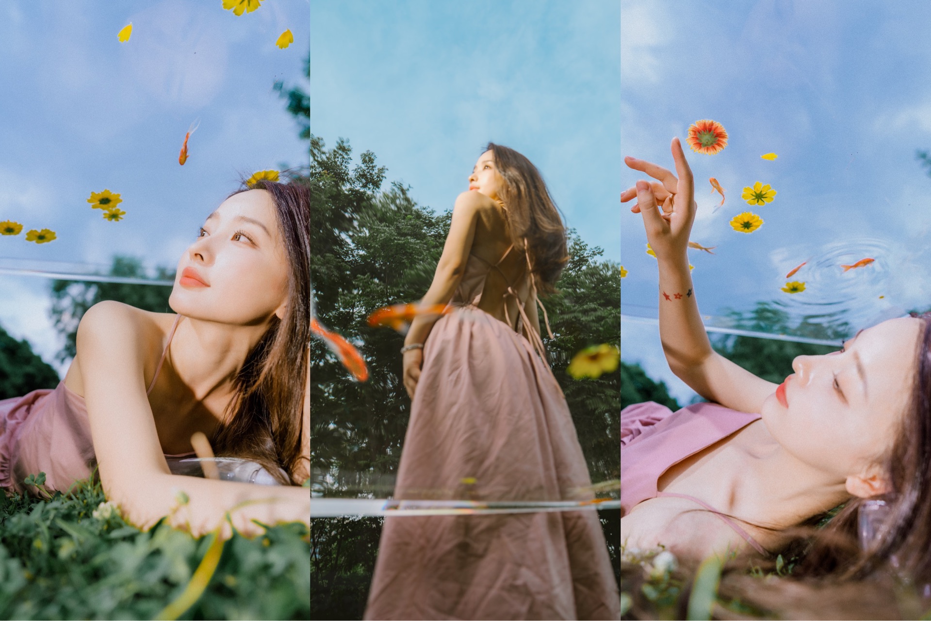 【人像约拍第一视角教程】亚克力鱼缸水槽创意人像引导和构图技巧