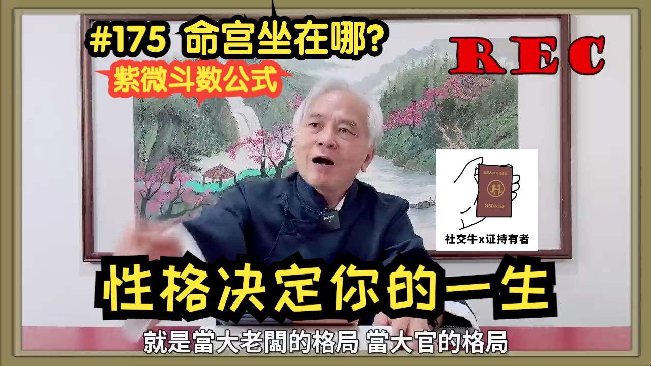 【紫微斗数】命宫坐在哪?性格决定你的一生!你是个怎麽样的人?紫微斗数真实案例!公式与真实命盘案例分析!哔哩哔哩bilibili