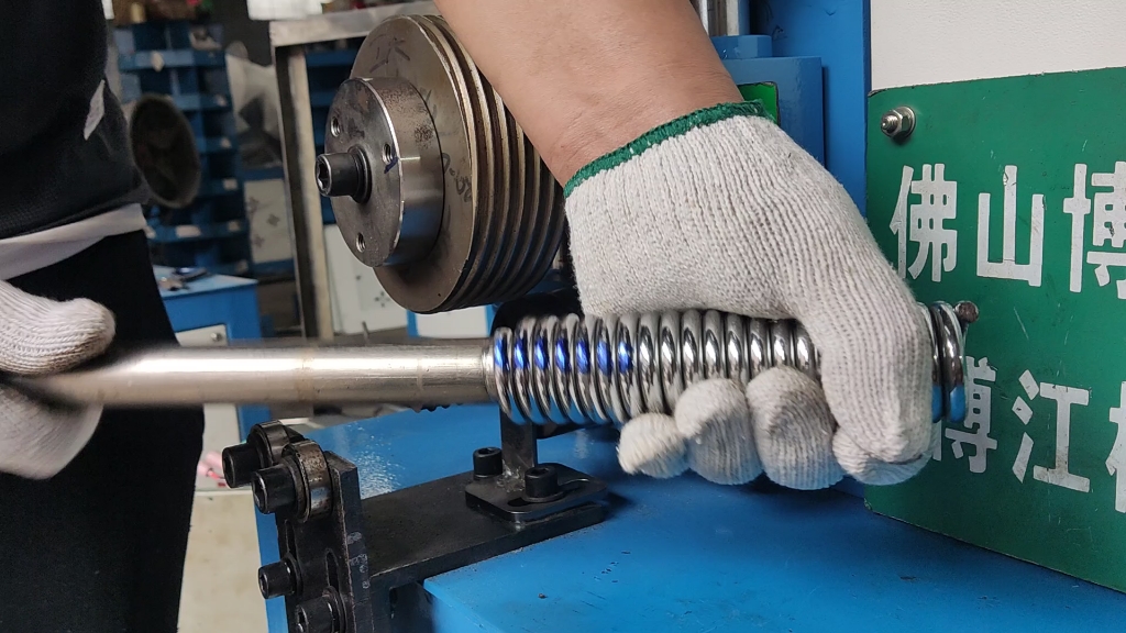 圆管滚牙机 圆管滚丝滚螺纹对接弹簧