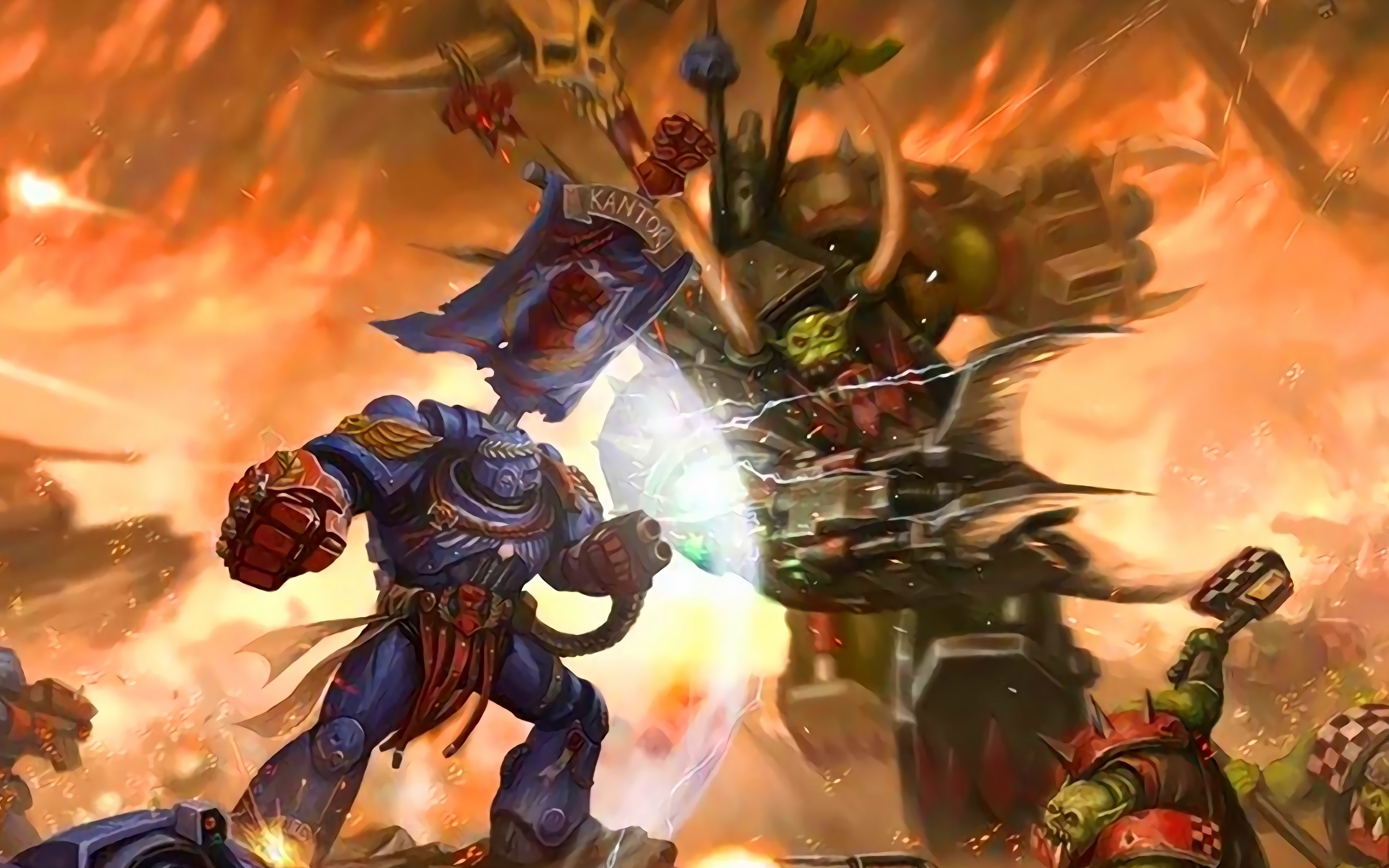 战锤40k为什么不能和兽人近战