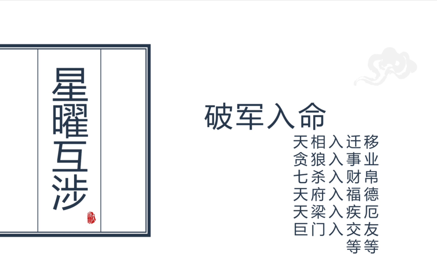 紫微斗数破军深化:破军入命,天府入福德,贪狼入事业等哔哩哔哩bilibili