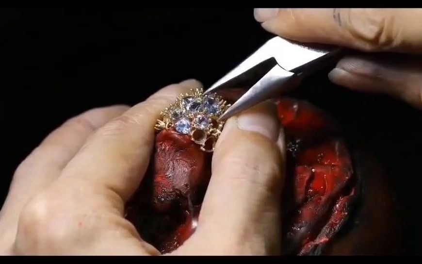 爱更爱珠宝 钻石制作过程镶嵌钻石饰品配件材料配饰