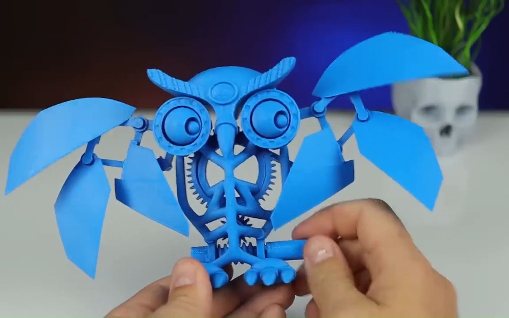 3d打印机械猫头鹰玩具