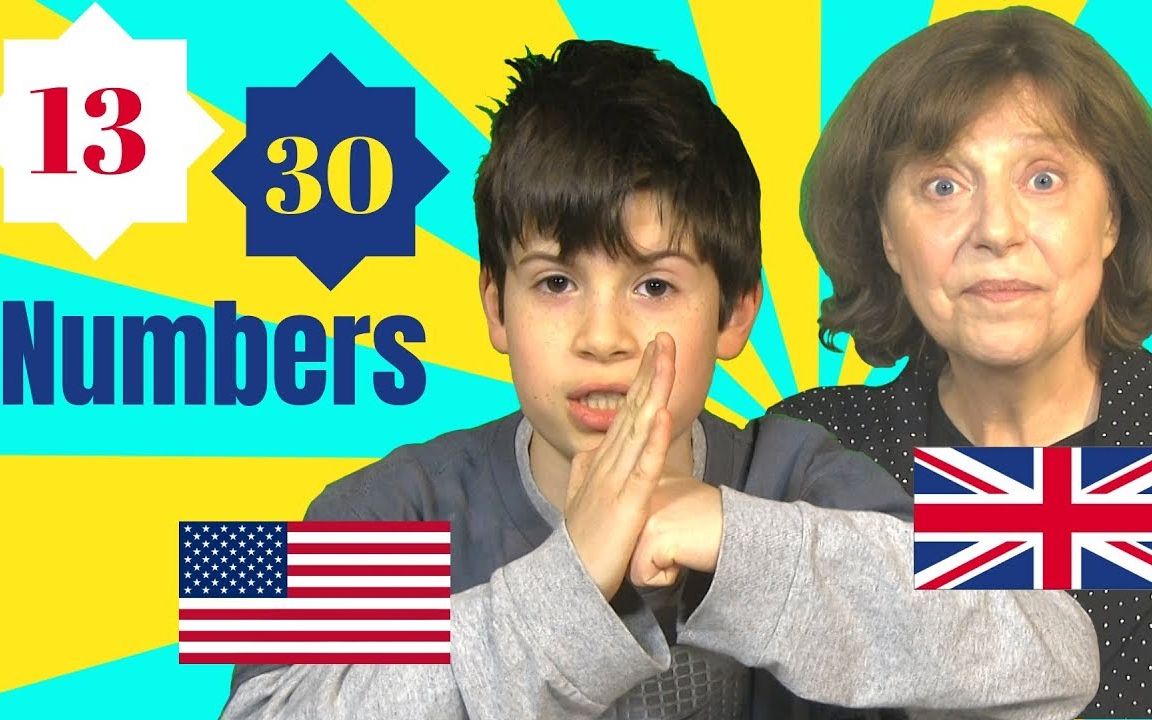 [图]【Jay&Vicki】英语里怎么区分数字的读音 | Saying numbers in British and American English (1-100)