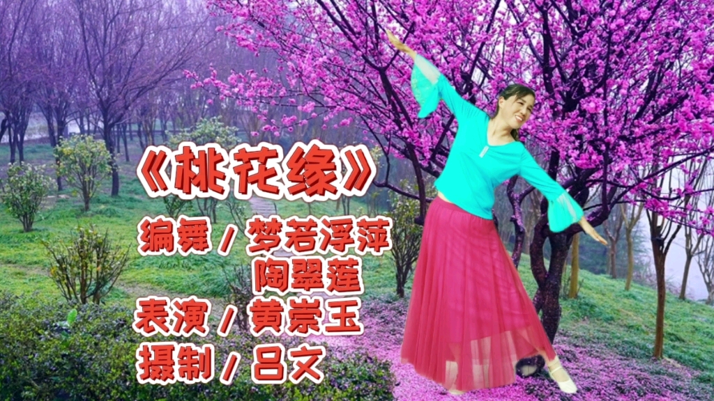 [图]春风十里桃花开《桃花缘》曲美舞美醉人心！优美中三