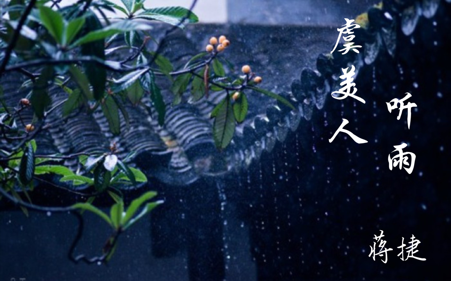 《虞美人 听雨》蒋捷——少年听雨歌楼上,红烛昏罗帐哔哩哔哩bilibili