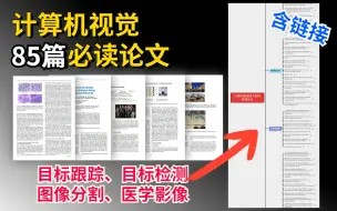 Download Video: 【CV领域必读！】人工智能85篇必读论文！目标检测、目标跟踪、图像分割、医学影像——机器学习|深度学习|计算机视觉