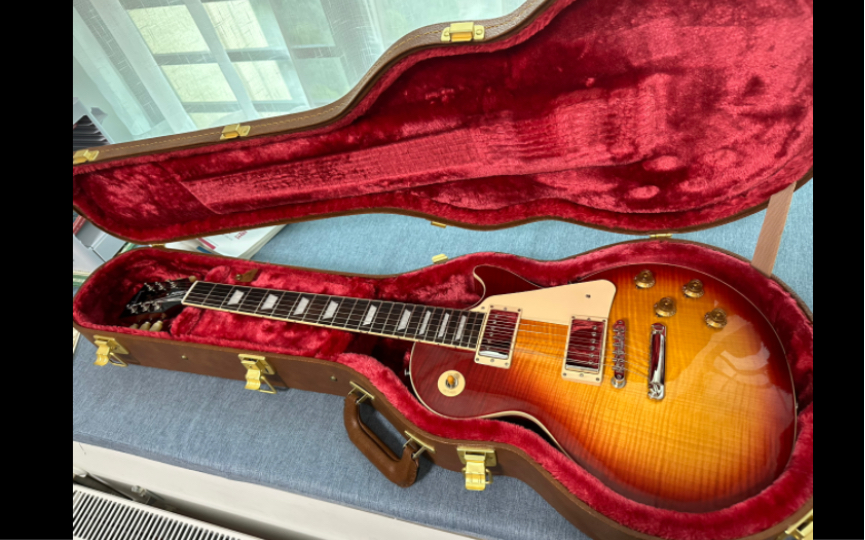 【开箱】花“5w”日元购买的Gibson Les Paul Standard 50s 3A甜水版 轻音少女平泽唯同款(内含瞎弹哔哩哔哩bilibili