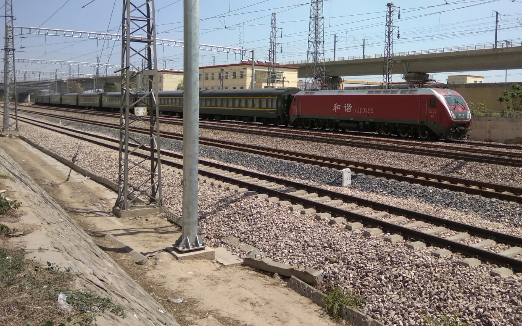 k817大车鸣笛(柳辛庄站四道通过)_哔哩哔哩_bilibili