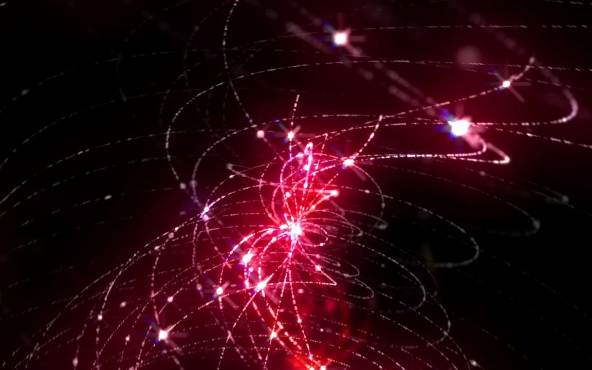 e265 2k画质红色光线光晕粒子旋转年会颁晚会走秀歌舞表演led视频 led