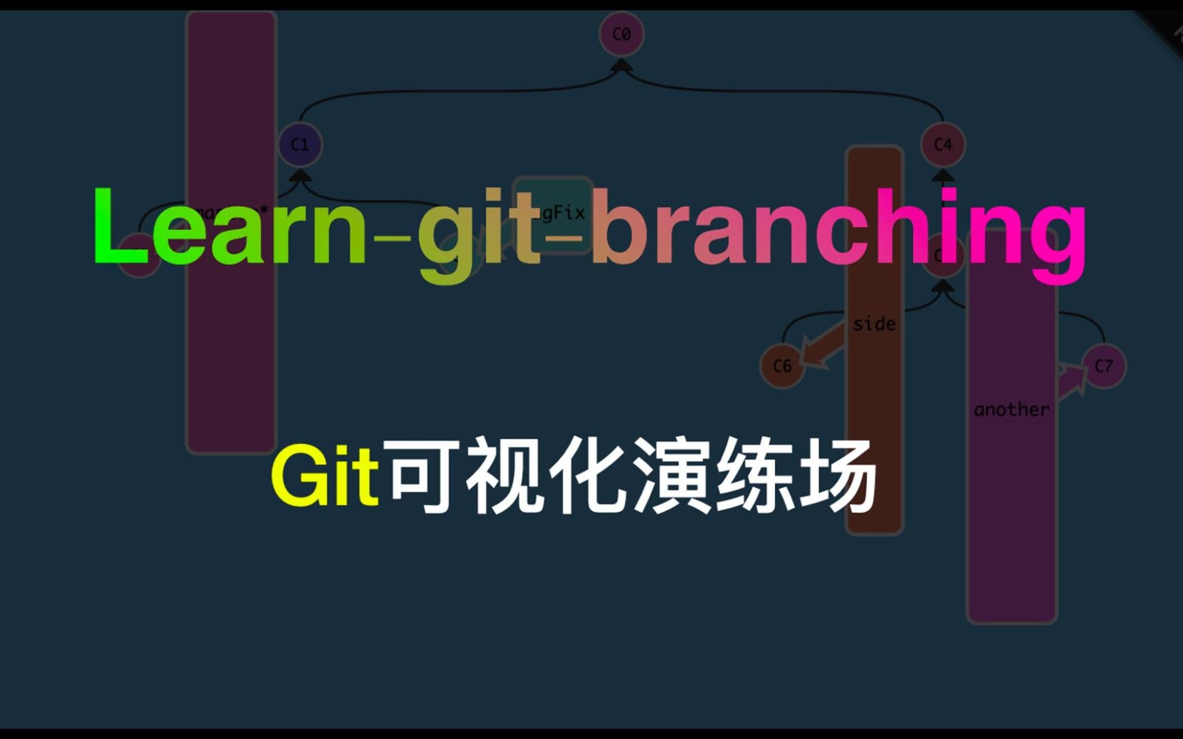 [图]git 太难学？试试Git可视化演练场，动画演示太清晰明了。