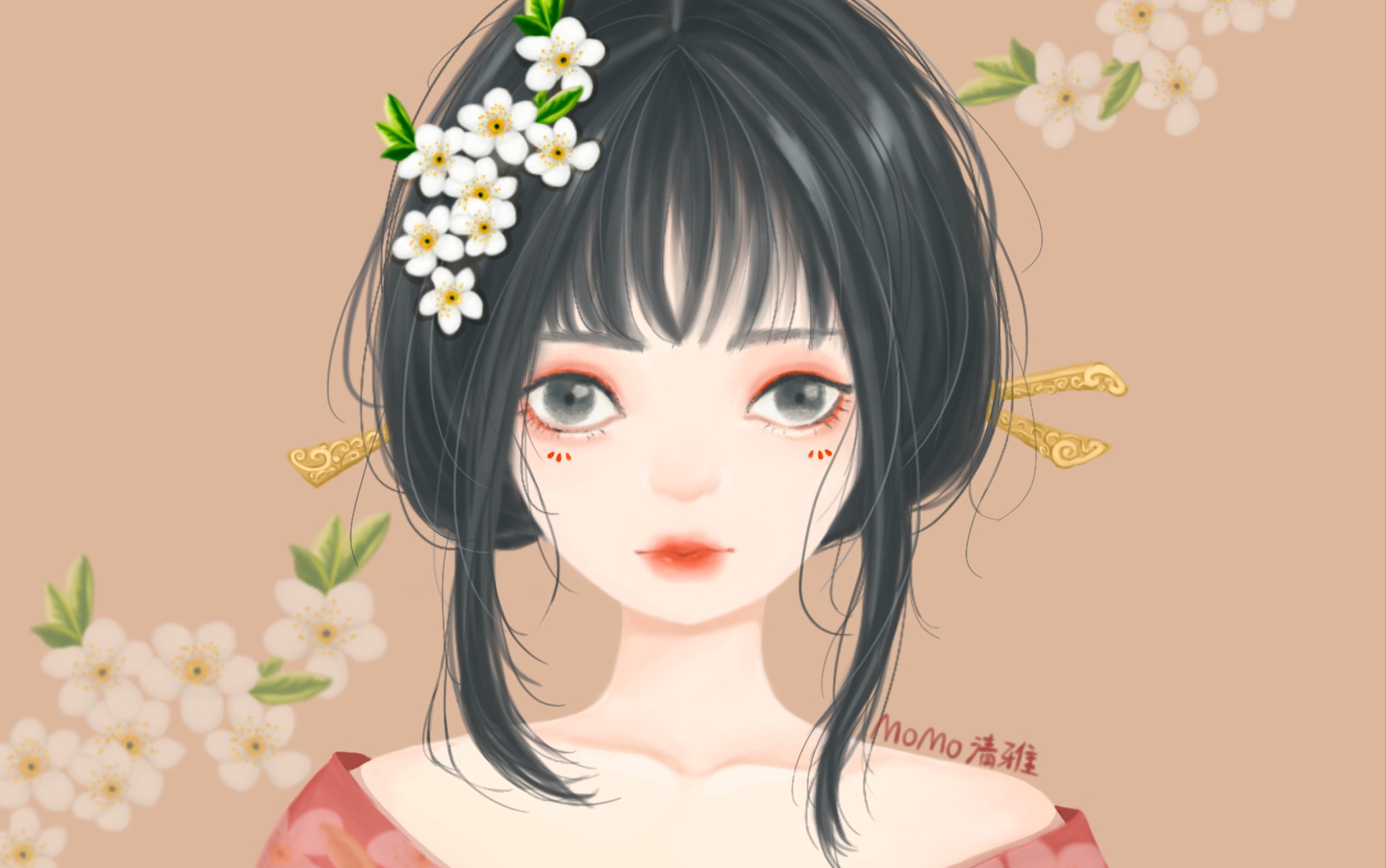 【ipad pro绘画】温柔古风美女