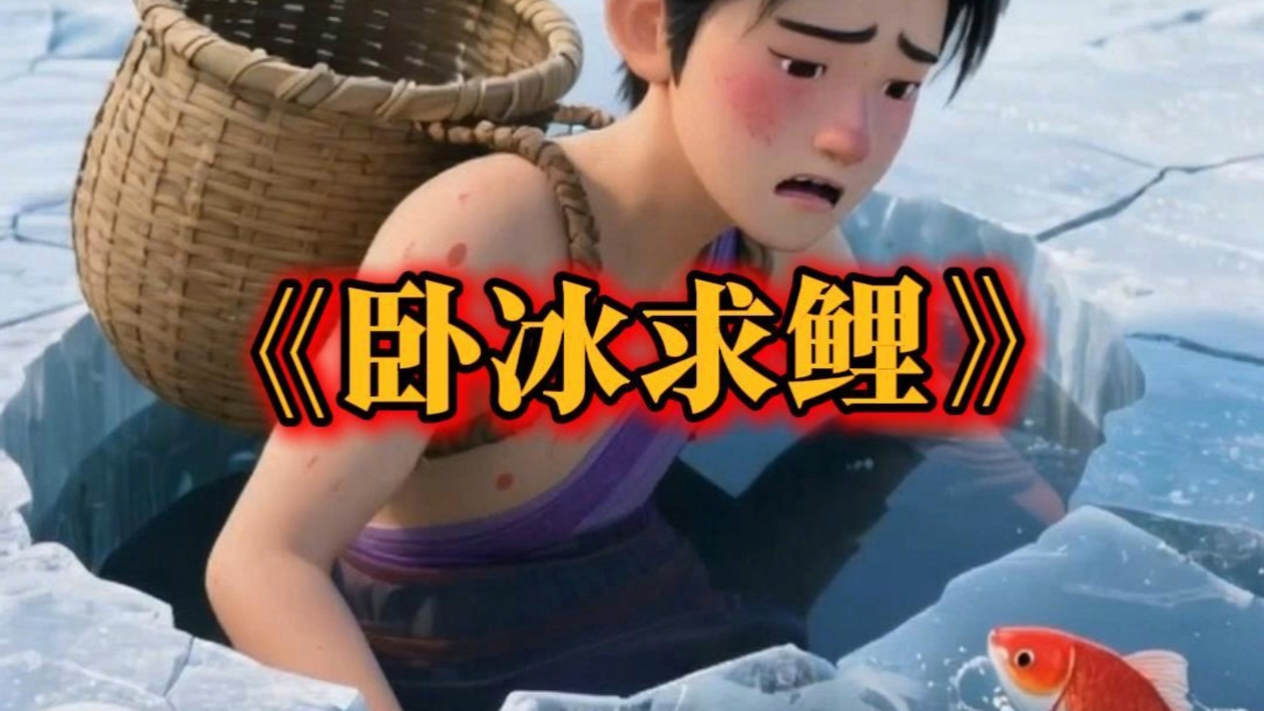 《卧冰求鲤》成语故事+小故事大道理