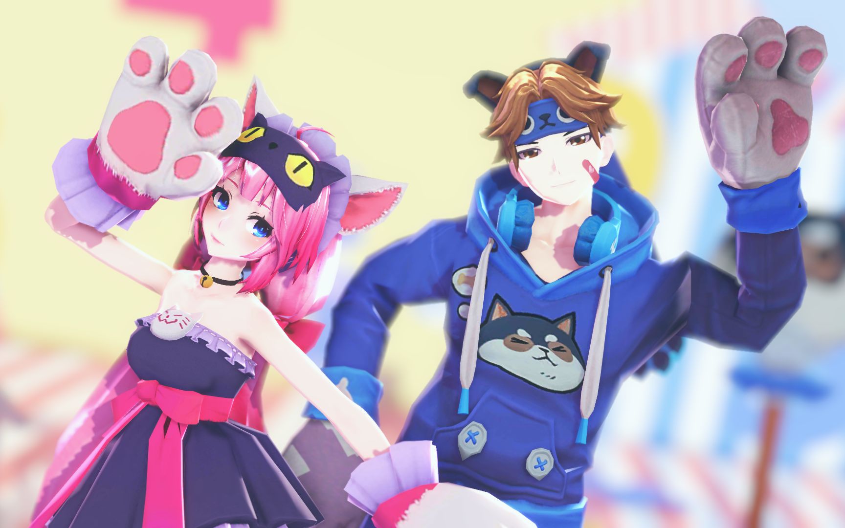 [图]【王者荣耀MMD】Roki Roki Rock'n Rock'n Roll！猫狗日记