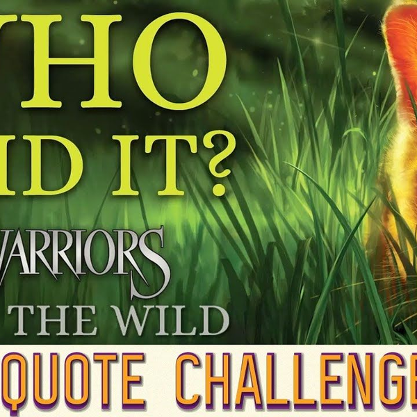 Quote Challenge  🌴Warriors Into the Wild 