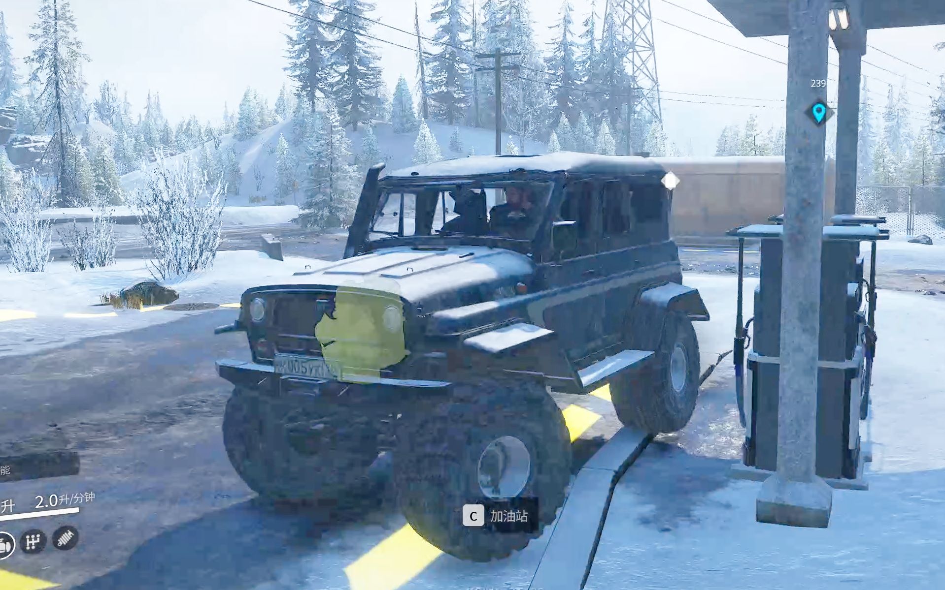 雪地奔驰战损版marshall探索第二张地图水冷高速公路跑的真快解锁山河
