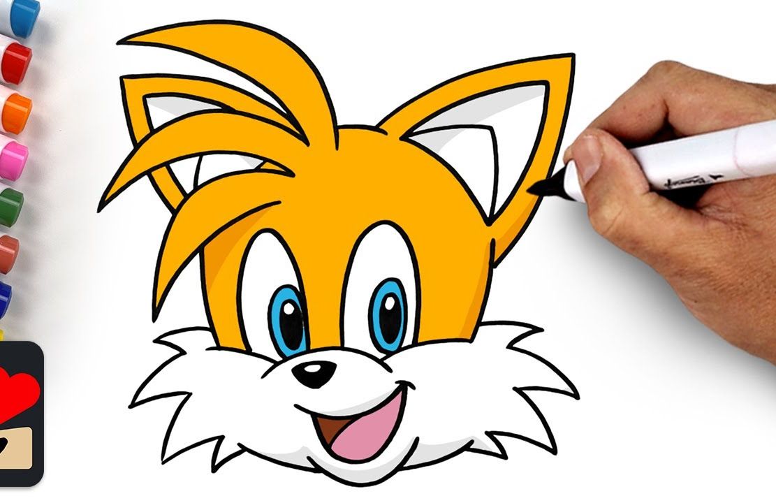 今天我们来画《刺猬索尼克》系列中的角色 塔尔斯!