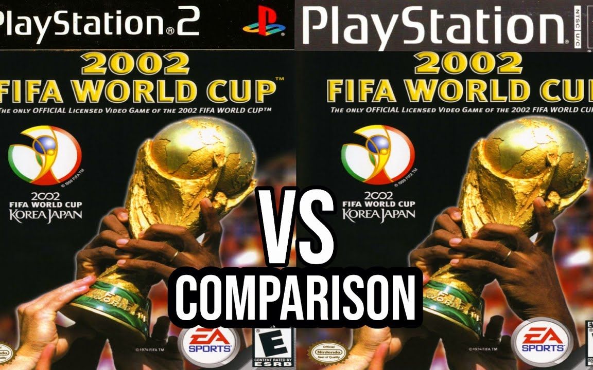 [图]《FIFA足球世界杯2002》 PS2 vs PS1 游戏画面对比