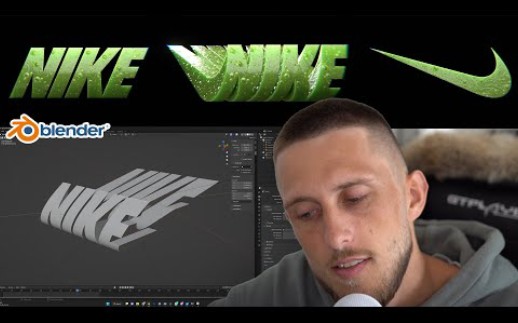 blender制作NIKE标志动画哔哩哔哩bilibili