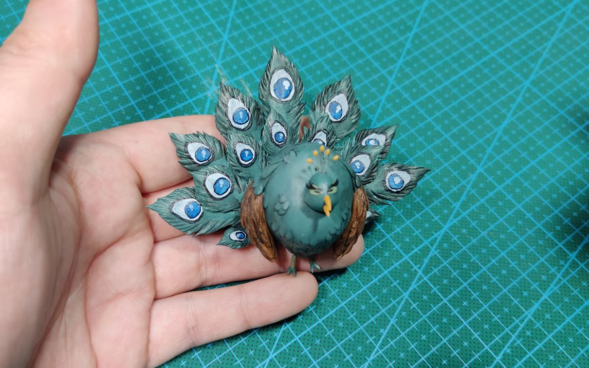 活动作品软陶手工自制饥荒哈姆雷特孔雀