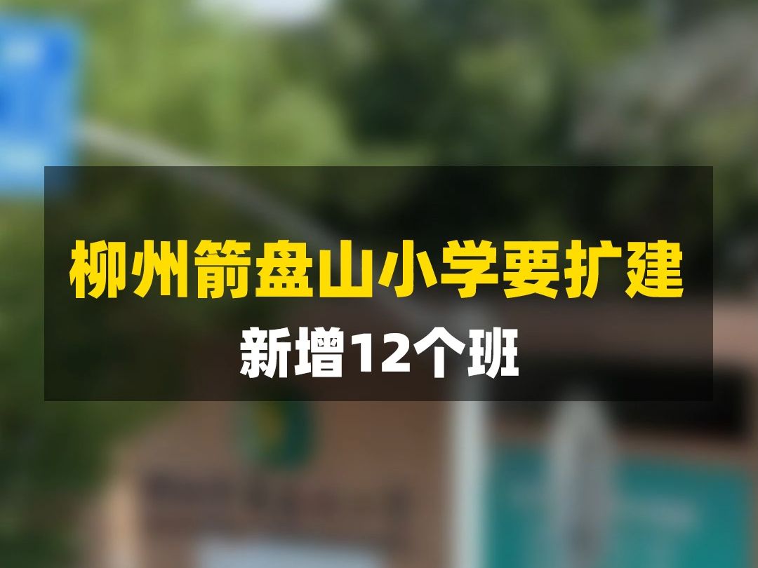 箭盘山小学要扩建 新增12个班哔哩哔哩bilibili