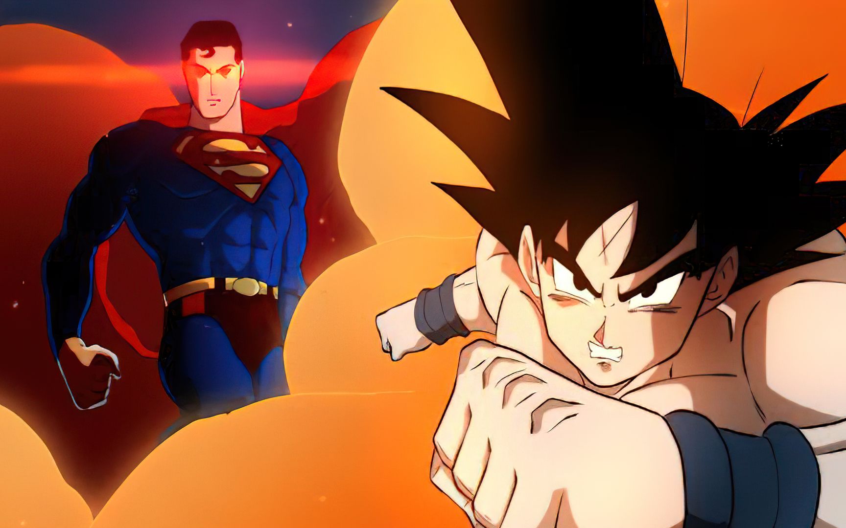 龙珠世界的赛亚人王子贝吉塔竟和dc宇宙的超人打起来了