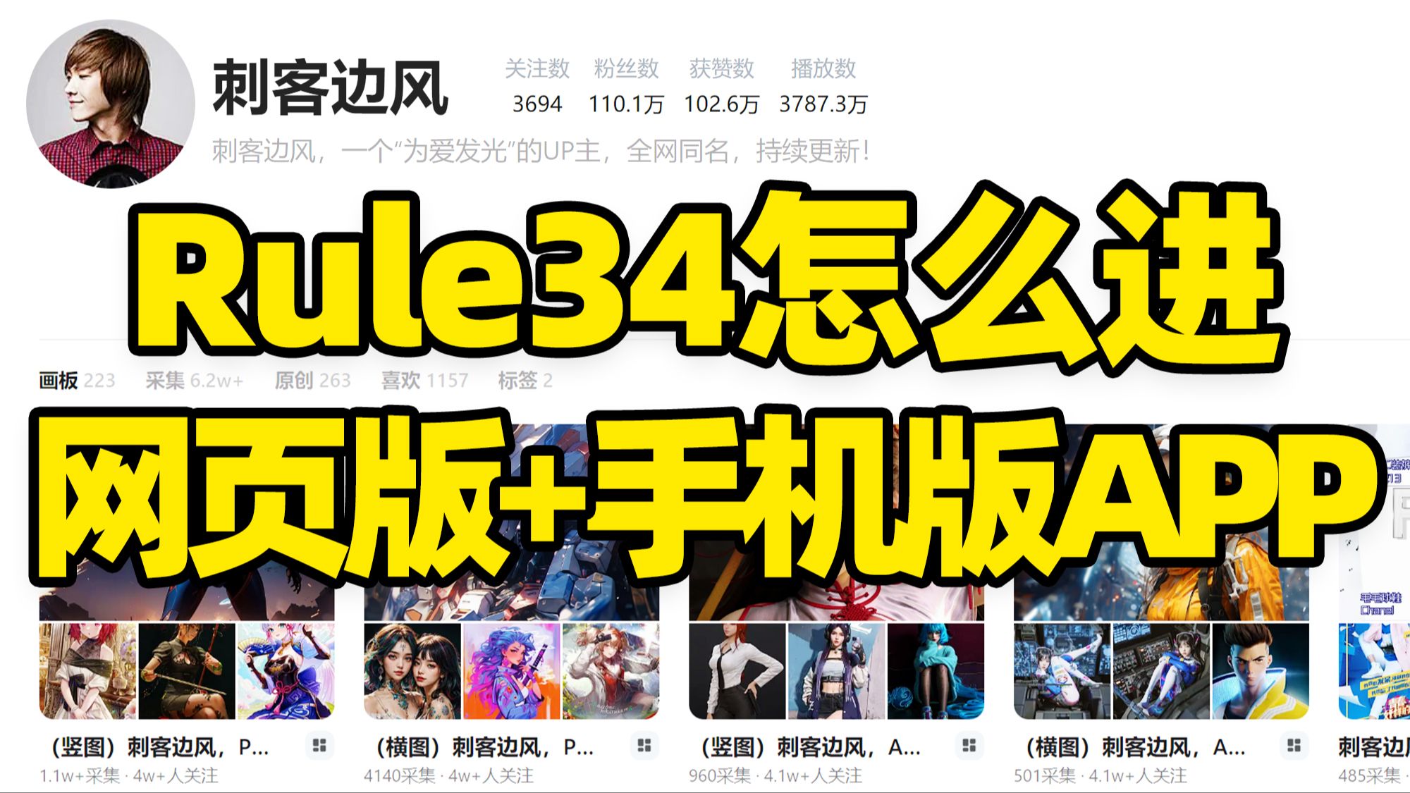 [图]刺客边风！Rule34怎么进，Rule34网站链接网址，在线看视频！官方网站镜像网页，电脑安卓苹果ios手机平板软件APP下载，图片壁纸手绘插画3D视频推荐！