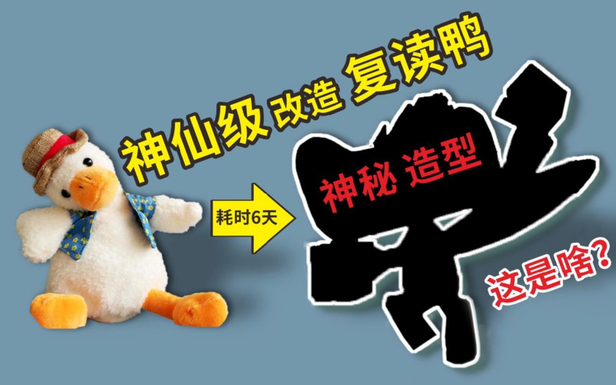 神仙级改造网红沙雕复读鸭双11就拿它做礼物送女友
