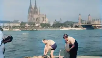 1937年的德国。战前影像。上色修复。