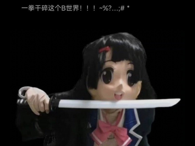 谜之美兔暴揍键盘