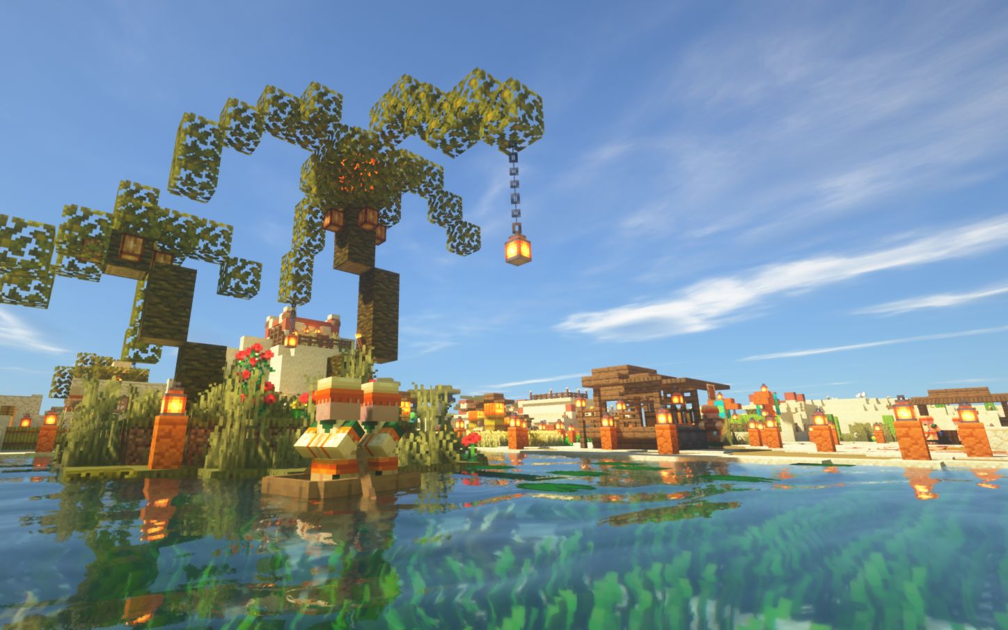 小f在mc里一年间拼拼凑凑的沙漠小村庄