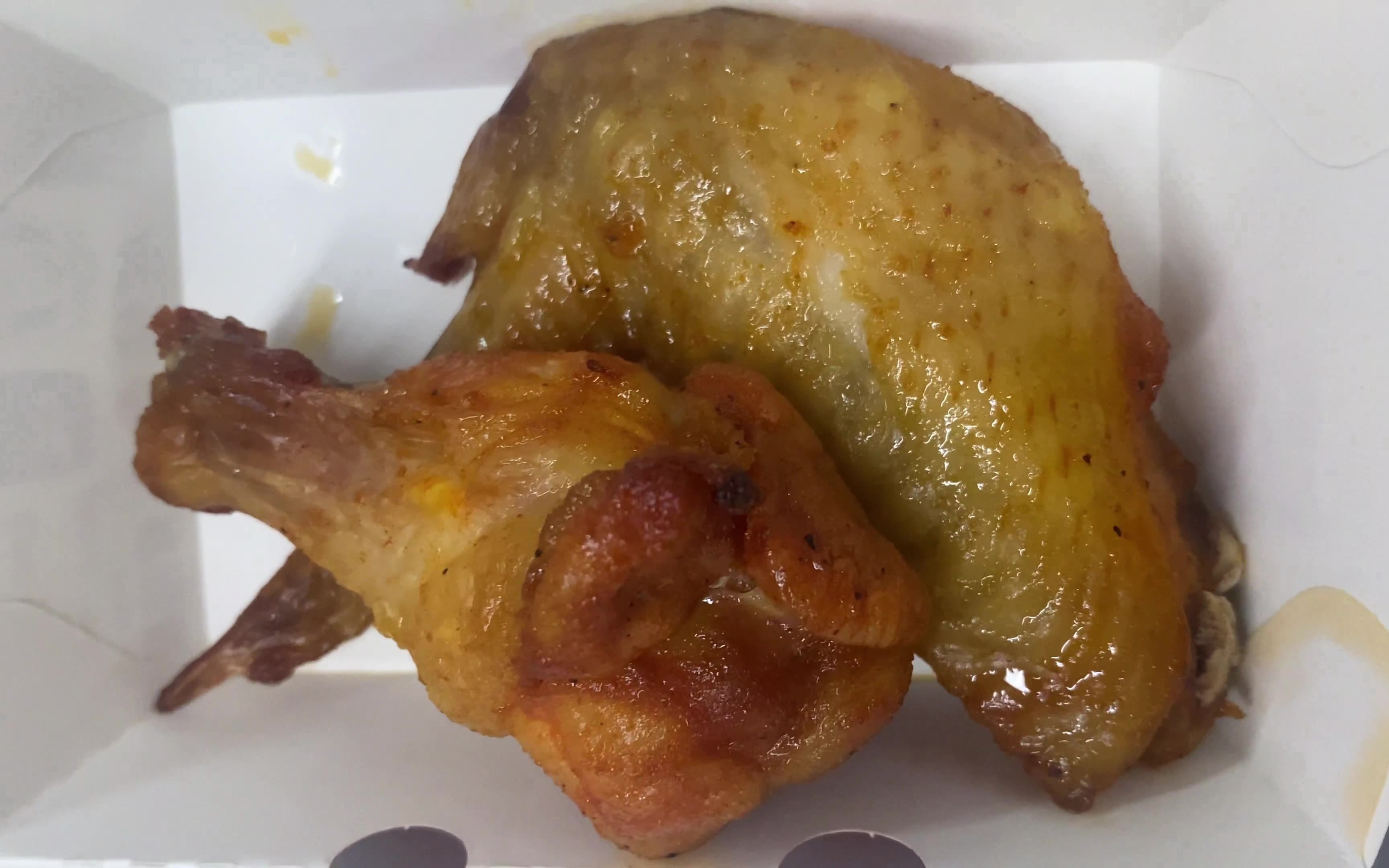 活动作品肯德基kfc0元新奥尔良鸡翅两块开箱