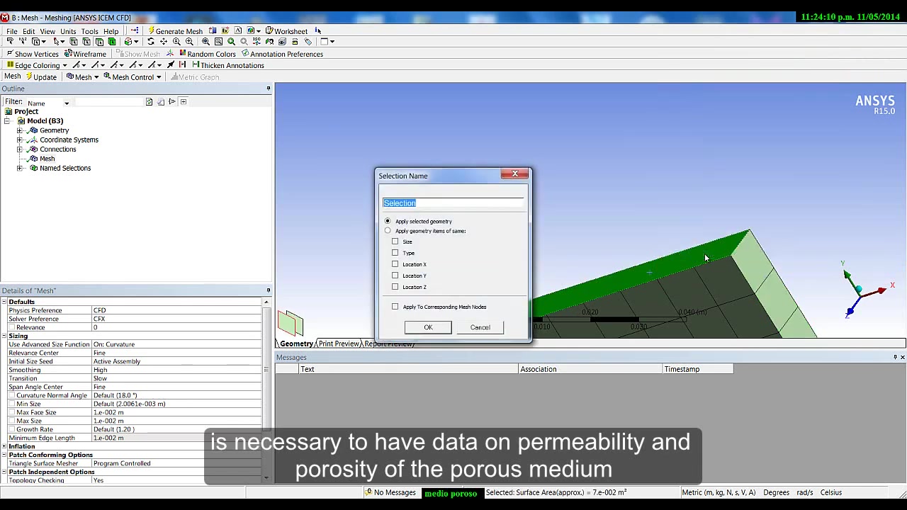 基于ansyscfx的多孔介质模型cfd模拟porousmedium