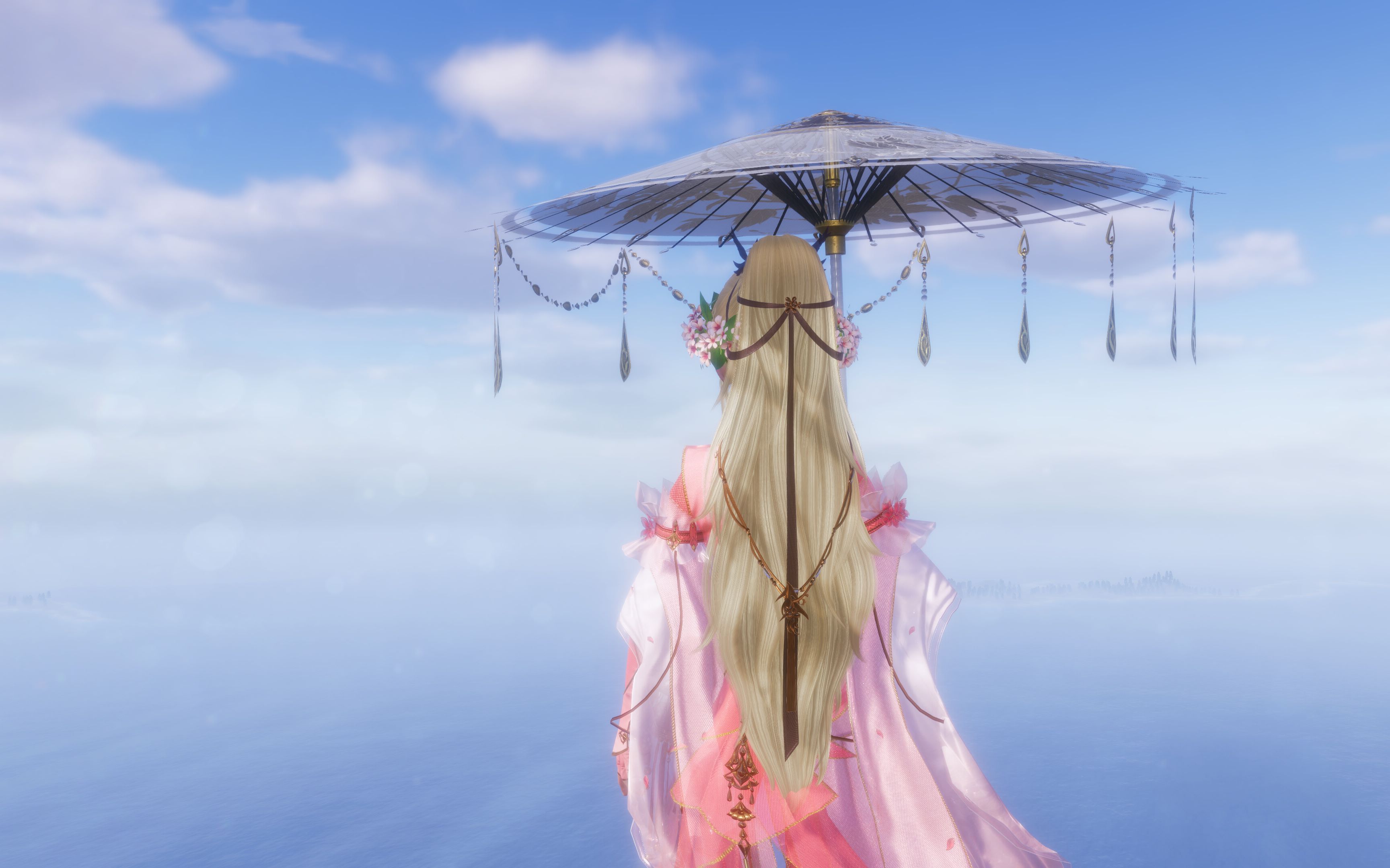 剑网三正太旗袍伞曲塘流风扇特效