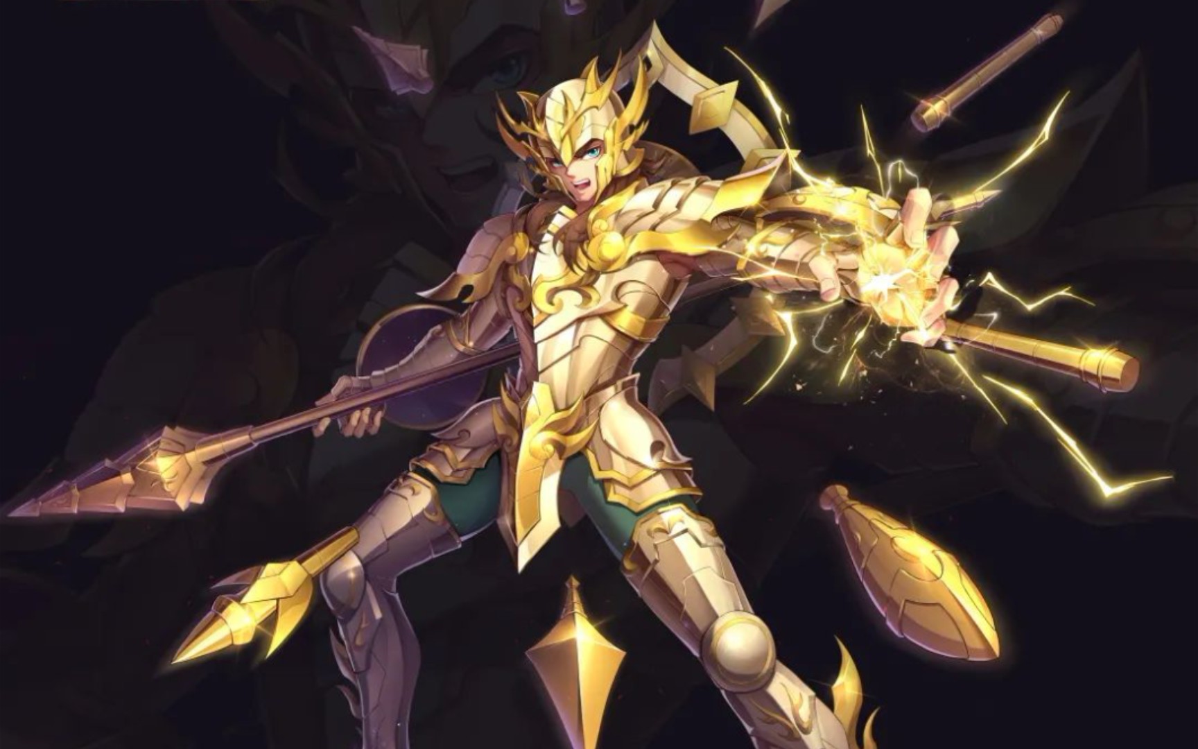 【圣斗士星矢手游】新挂件:神圣衣天秤座童虎(神童虎银河剪辑)_哔哩