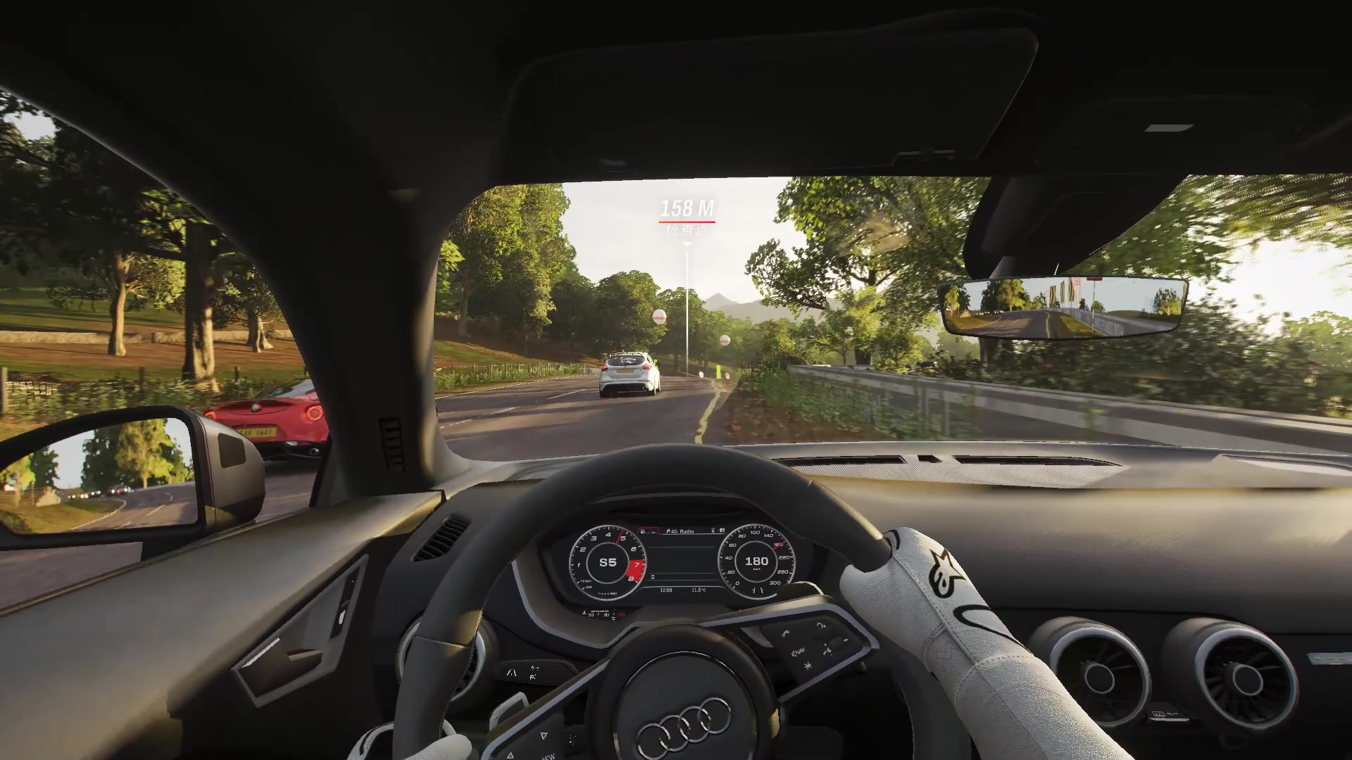 教你如何驾驶奥迪在环湖公路上平静的甩开其他车手夺得第一名《极限竞