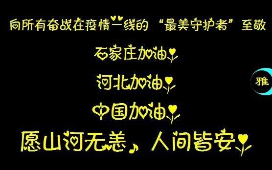 [图]正能量手势舞《我想说谢谢你》石家庄加油！ 河北加油！ 中国加油！