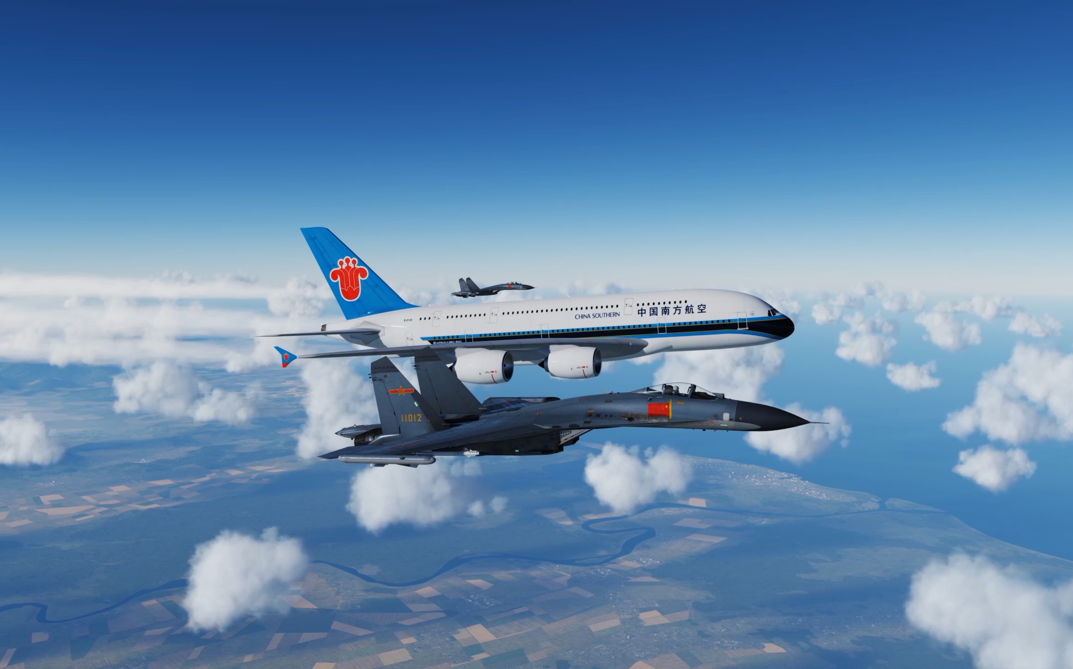 dcs world 我部飞机两架奉命为您全程护航(护航精华版)