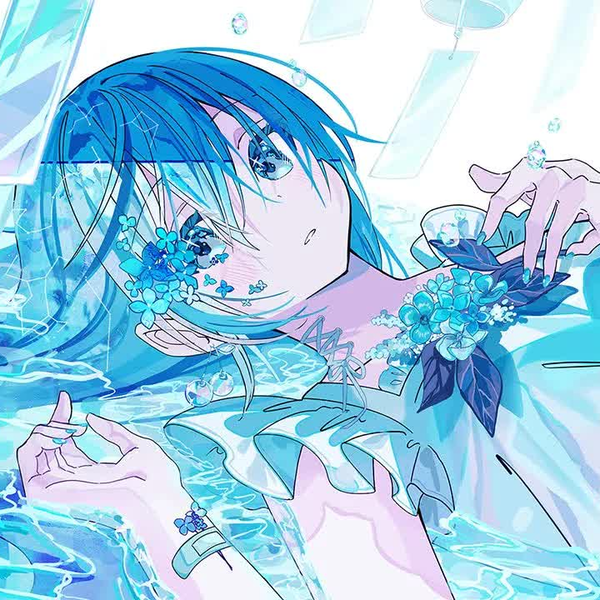 初音ミク】藍時雨【aqu3ra】_哔哩哔哩_bilibili