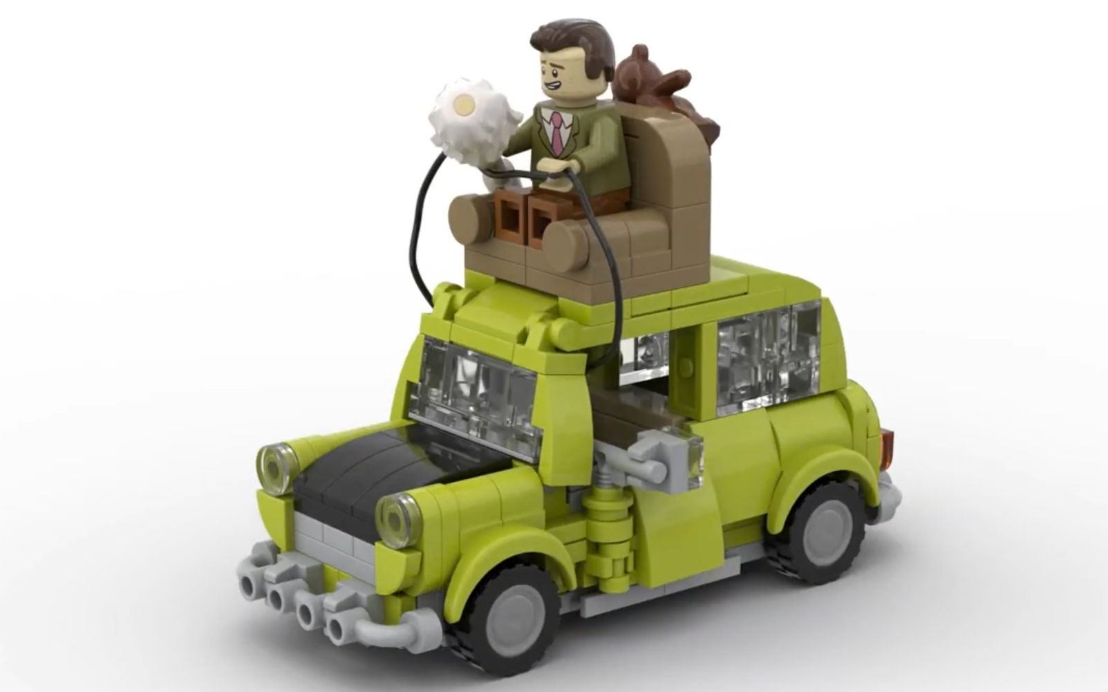 乐高moc教程憨豆先生经典minicopper拼搭指南