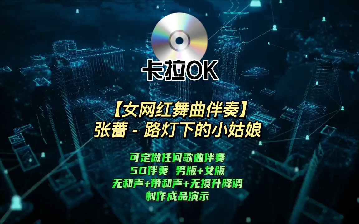 【女网红舞曲伴奏】张蔷 - 路灯下的小姑娘 伴奏